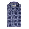 Tintoria Mattei Men's  Watercolor Windowpane Sport Shirt In Blue