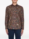 Tintoria Mattei Paisley Button Shirt In Brown