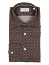 Tintoria Mattei Paisley-print Shirt In Brown