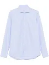 Tintoria Mattei Patterned-jacquard Shirt In Blue