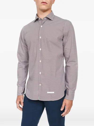 Tintoria Mattei Patterned Shirt In Gray