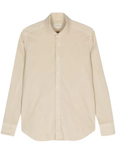 Tintoria Mattei Pinwale Corduroy Shirt In Neutrals