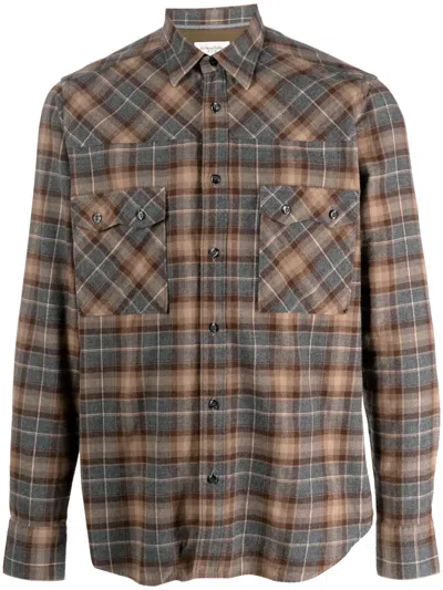 Tintoria Mattei Plaid-check Cotton Shirt In Neutrals