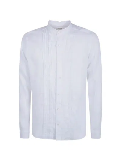 Tintoria Mattei Pleated Linen Shirt In White