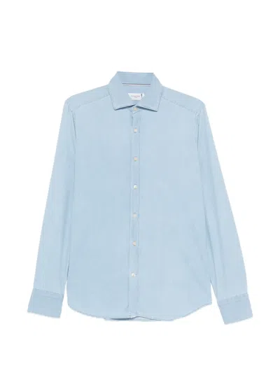 Tintoria Mattei Pocket Shirt In Blue