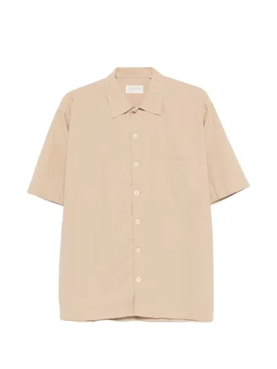 Tintoria Mattei Pocket Short-sleeve Shirt In Brown