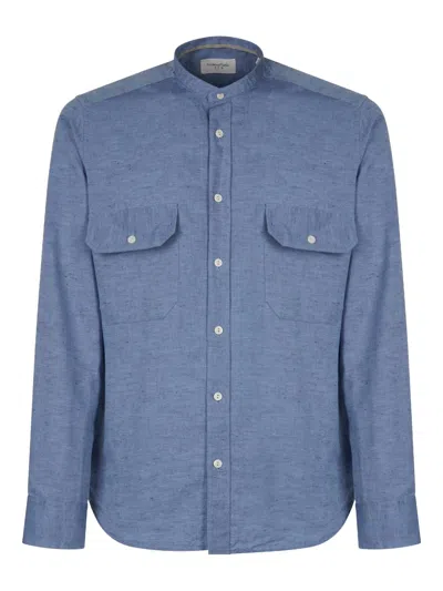 Tintoria Mattei Round Neck Shirt In Blue