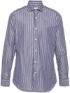 Tintoria Mattei Striped Cotton Shirt In Multicolour