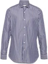 Tintoria Mattei Striped Cotton Shirt In Multicolour