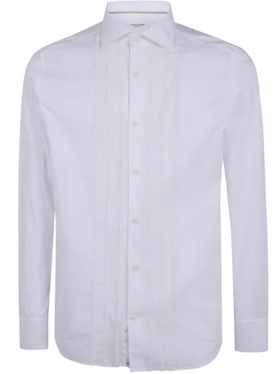 Tintoria Mattei Long Sleeve Shirt In Blue