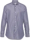 Tintoria Mattei Striped Cotton Shirt In Multicolour