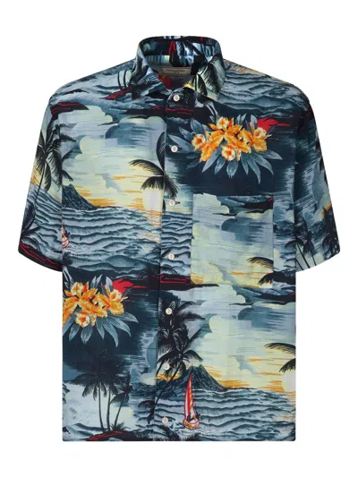 Tintoria Mattei Short-sleeved Hawaiian Shirt In Multicolour