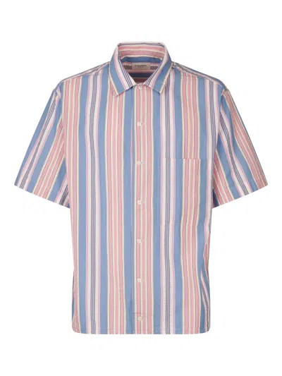 Tintoria Mattei Short-sleeved Striped Shirt In Multicolour