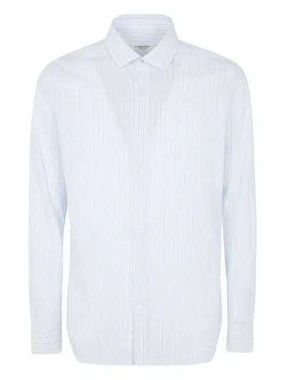 Tintoria Mattei Sirsaker Regular Shirt In Blue