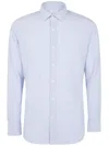 Tintoria Mattei Pinstripe Button-up Shirt In Blue