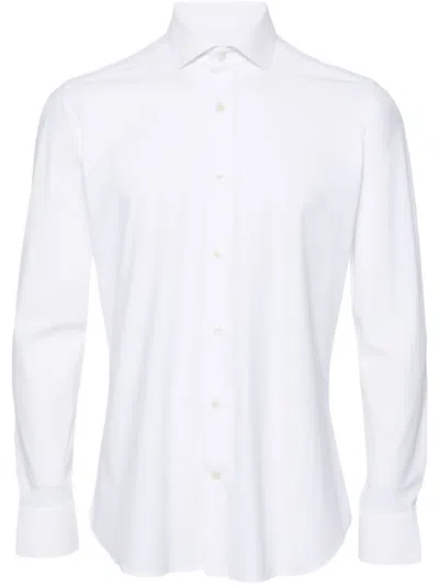 TINTORIA MATTEI SPREAD-COLLAR BUTTON-UP SHIRT