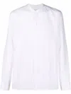 Tintoria Mattei Stand-up Collar Linen Shirt