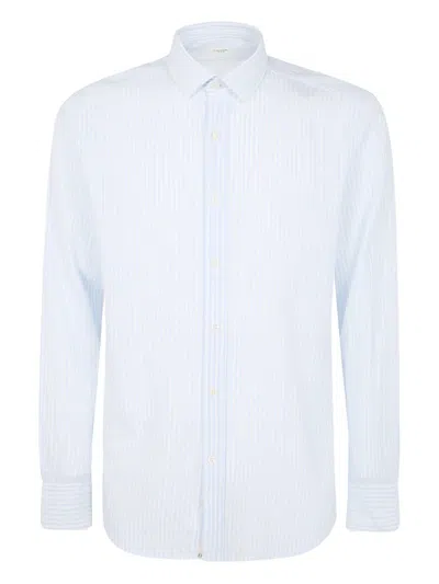 Tintoria Mattei Sirsaker Regular Shirt In Blue