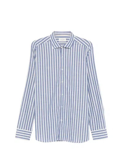 Tintoria Mattei Striped Shirt In Blue