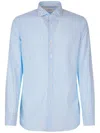 Tintoria Mattei Slim Fit Striped Shirt Clothing In Blue
