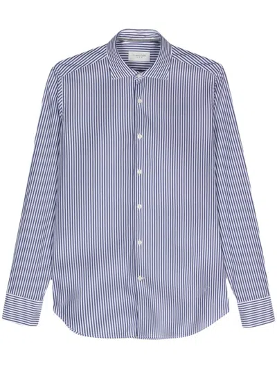Tintoria Mattei Striped Shirt In Blue
