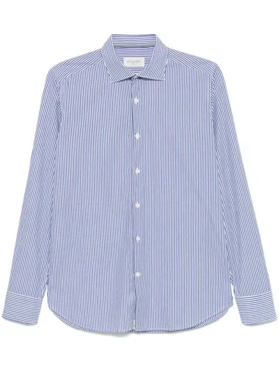 Tintoria Mattei Striped Shirt In Blue