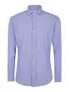 Tintoria Mattei Houndstooth Pattern Shirt In Blue