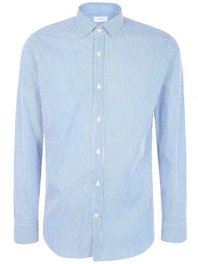 Tintoria Mattei Thin Stripes Shirt In Blue