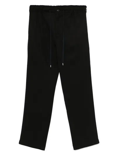Tintoria Mattei Twill Trousers In Black