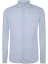 Tintoria Mattei Linen Classic Shirt In Blue