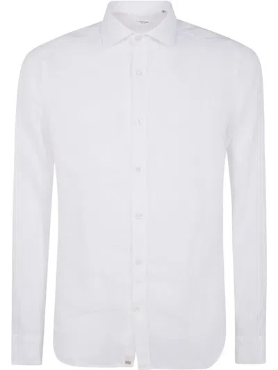 TINTORIA MATTEI LINEN CLASSIC SHIRT,X66TNW UA1 WHITE