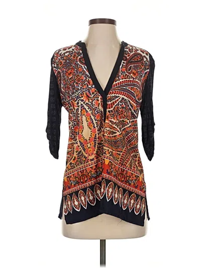 Pre-owned Tiny 3/4 Sleeve Blouse In Black