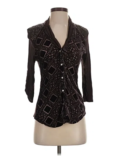 Pre-owned Tiny 3/4 Sleeve Blouse In Black