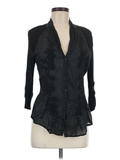 Pre-owned Tiny 3/4 Sleeve Blouse In Black