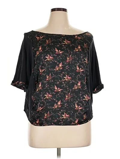 Pre-owned Tiny 3/4 Sleeve Blouse In Black