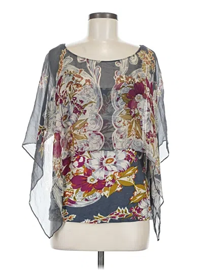 Pre-owned Tiny 3/4 Sleeve Blouse In Gray