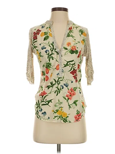 Pre-owned Tiny 3/4 Sleeve Blouse In Ivory