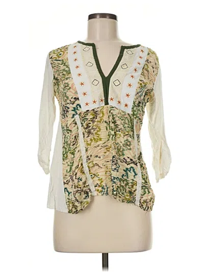 Pre-owned Tiny 3/4 Sleeve Blouse In Ivory
