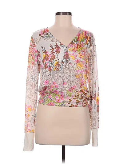 Pre-owned Tiny 3/4 Sleeve Blouse In Pink