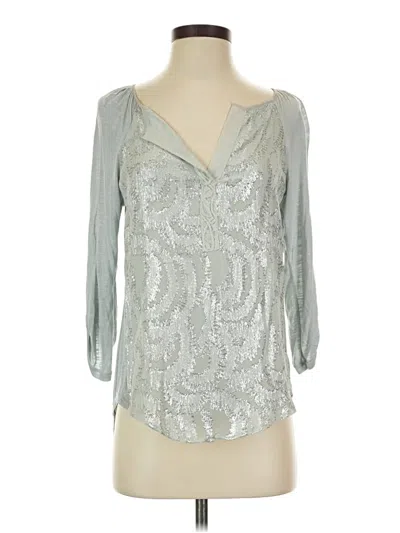 Pre-owned Tiny 3/4 Sleeve Blouse In Silver