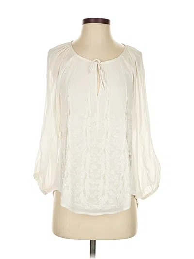 Pre-owned Tiny 3/4 Sleeve Blouse In White