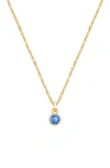 Tiny Blessings Kids'  14k Gold Birthstone 12-14" Necklace