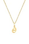 Tiny Blessings 14k Gold Diamond Initial 12-14" Necklace In Gold