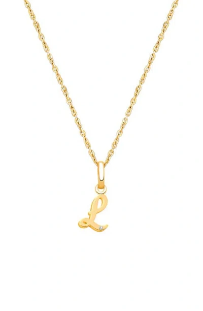 Tiny Blessings Kids'  14k Gold Diamond Initial 12-14" Necklace