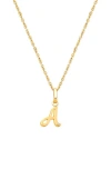 Tiny Blessings 14k Gold Diamond Initial 12-14" Necklace In Gold
