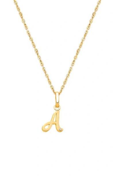 Tiny Blessings Kids'  14k Gold Diamond Initial 12-14" Necklace