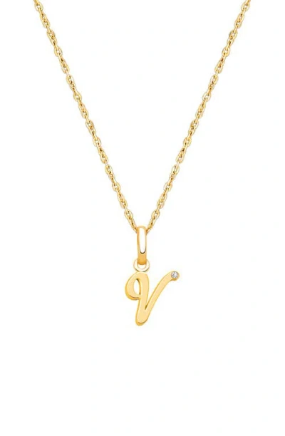 Tiny Blessings Kids'  14k Gold Diamond Initial 12-14" Necklace