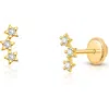 Tiny Blessings Babies'  14k Gold Lucky Stars Studs Screw Back Earrings