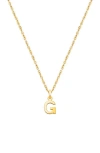 Tiny Blessings 14k Gold Modern Initial 12-14" Necklace In Gold
