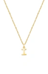 Tiny Blessings 14k Gold Modern Initial 12-14" Necklace In Gold